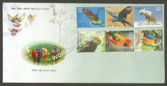 2016 Exotic Birds Vertical & Horizontal setenant FDC