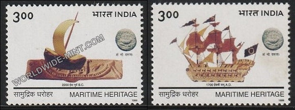 1999 Maritime Heritage-Set of 2 MNH