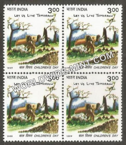 1999 Children's Day Block of 4 MNH
