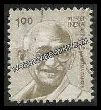 INDIA Mahatma Gandhi 10th Series(1 00) Definitive Used Stamp