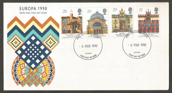 1990 Great Britain Europa Issues FDC #FB175