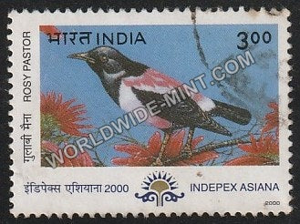 2000 Migratory Birds Indepex Asiana -Rosy Pastor Used Stamp