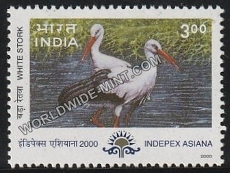 2000 Migratory Birds Indepex Asiana -White Stork MNH