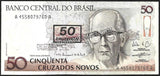 BRAZIL 50 Cruzeiros - 1990 P#223 UNC BANK NOTE N#202120