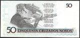 BRAZIL 50 Cruzeiros - 1990 P#223 UNC BANK NOTE N#202120