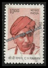 INDIA C.V. Raman 10th Series(10 00 ) Definitive Used Stamp