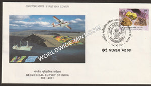 2001 Geological Survey of India FDC