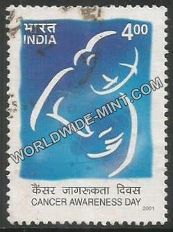 2001 Cancer Awarness Day Used Stamp