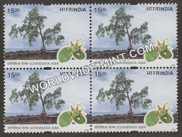 2002 Mangroves-Sonneratia alba Block of 4 MNH