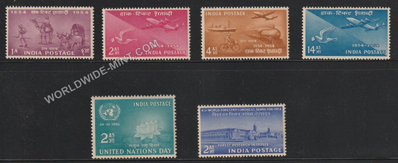 1954 INDIA Complete Year Pack MNH