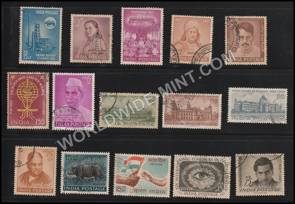 1962 INDIA Complete Year Pack Used