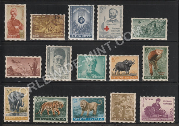 1963 INDIA Complete Year Pack MNH
