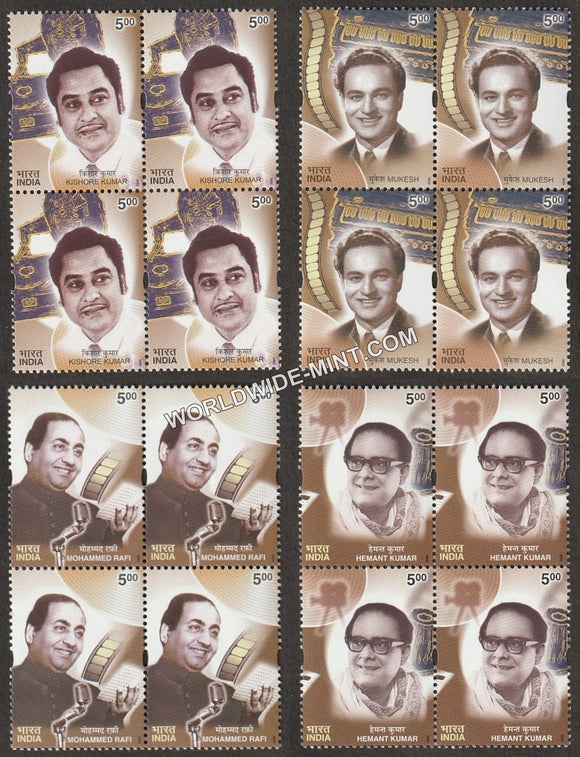 2003 Golden Voice of Yesteryears-Set of 4 Block of 4 MNH
