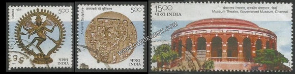 2003 Chennai Museum-Set of 3 Used Stamp