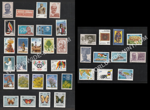1981 INDIA Complete Year Pack MNH
