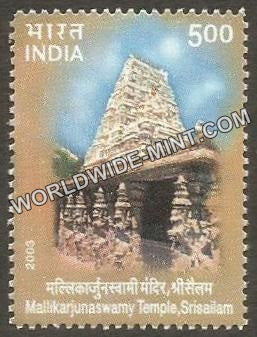 2003 INDIA TEMPLE ARCHITECTURE - VISHAL BADRI TEMPLE, SRISAILAM Single Stamp MNH