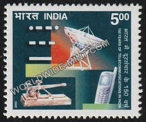 2003 150 Years of Telecommunications in India MNH