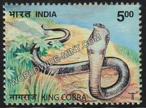 2003 Nature India-Snakes-King Cobra MNH