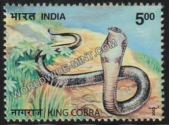 2003 Nature India-Snakes-King Cobra MNH