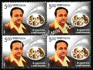 2004 K Subrahmanyam Block of 4 MNH