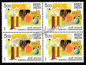 2004 Energy Conservation Block of 4 MNH