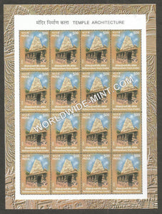 2003 INDIA Temple Architecture-Vishal Badri Temple, Srisailam Sheetlet