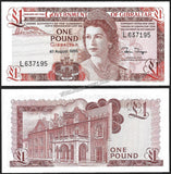 GIBRALTAR 1 POUND 1988 Queen Elizabeth II UNC CURRENCY NOTE N# 202086