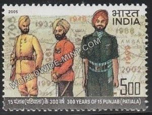 2005 300 Years of 15 Punjab (Patiala) MNH