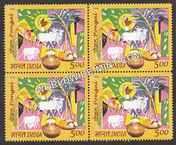 2006 Pongal Block of 4 MNH