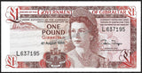 GIBRALTAR 1 POUND 1988 Queen Elizabeth II UNC CURRENCY NOTE N# 202086