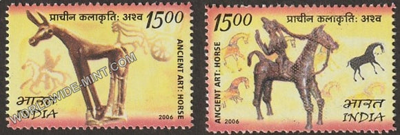 2006 India Mongolia Joint Issue-Set of 2 MNH