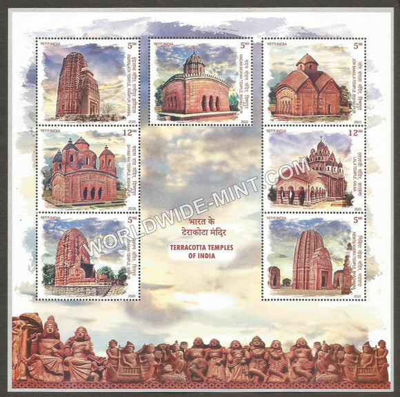2020 India Terracotta Temples of India Miniature Sheet