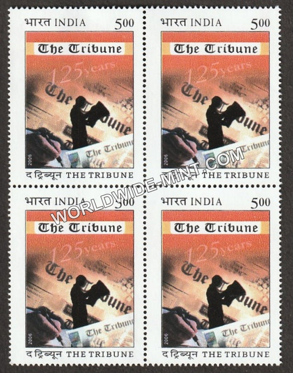 2006 The Tribune Block of 4 MNH