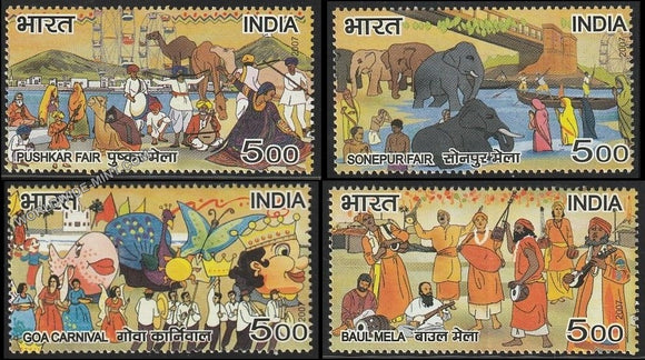 2007 Fairs of India-Set of 4 MNH