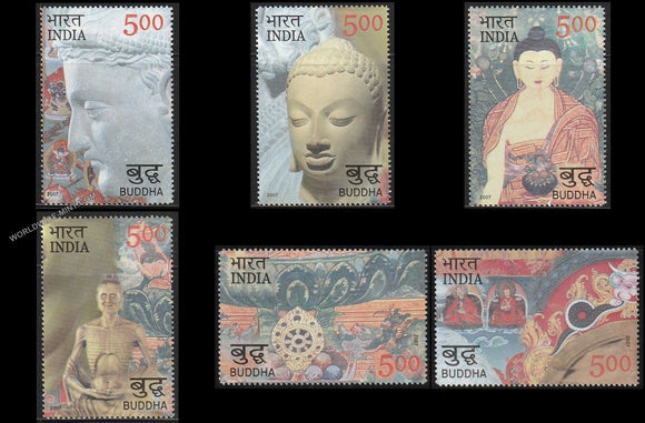 2007 Buddha-Set of 6 MNH