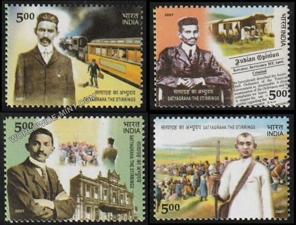 2007 Centenary of Satyagraha-Set of 4 MNH