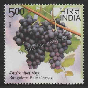 2023 INDIA Geographical Indications: Agricultural Goods - Banglore Blue Grapes MNH