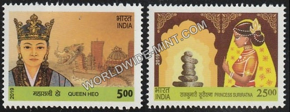 2019 India-Korea Joint Issue-Set of 2 MNH