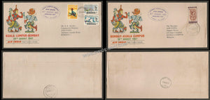 1967 Air India KUALA LUMPUR - BOMBAY Set of 2 First Flight Cover #FFCB23