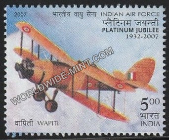 2007 Indian Air Force Platinum Jubliee-Westland Wapiti Biplane MNH