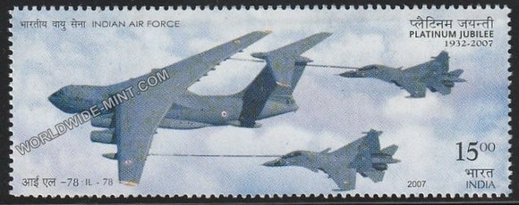 2007 Indian Air Force Platinum Jubliee-IL-78, MK-1 MNH