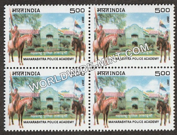 2007 Maharashtra Police Academy Block of 4 MNH