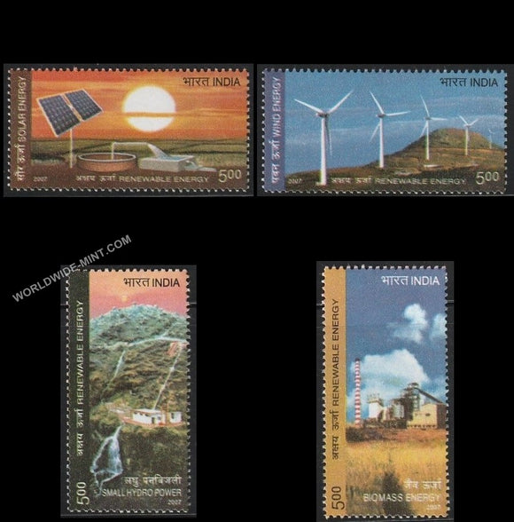 2007 Renewable Energy-Set of 4 MNH