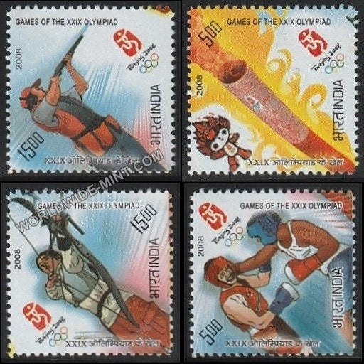 2008 Olympic Games of 29th Olympiad-Set of 4 MNH
