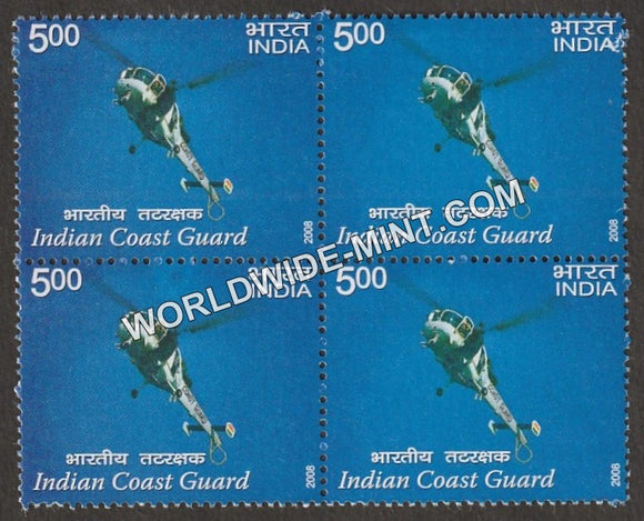 2008 Indian Coast Guard-Advanced Light Helicopter Block of 4 MNH