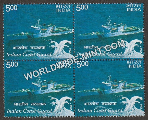 2008 Indian Coast Guard-Advanced Offshore Patrol Vessel Block of 4 MNH