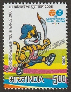 2008 3rd Commonwealth Youth Games-Mascot Jigrr MNH