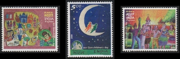 2008 Children's Day-Set of  3 MNH