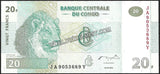 CONGO 20 FRANCS - 2003 UNC Banknote #N203529