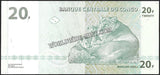 CONGO 20 FRANCS - 2003 UNC Banknote #N203529